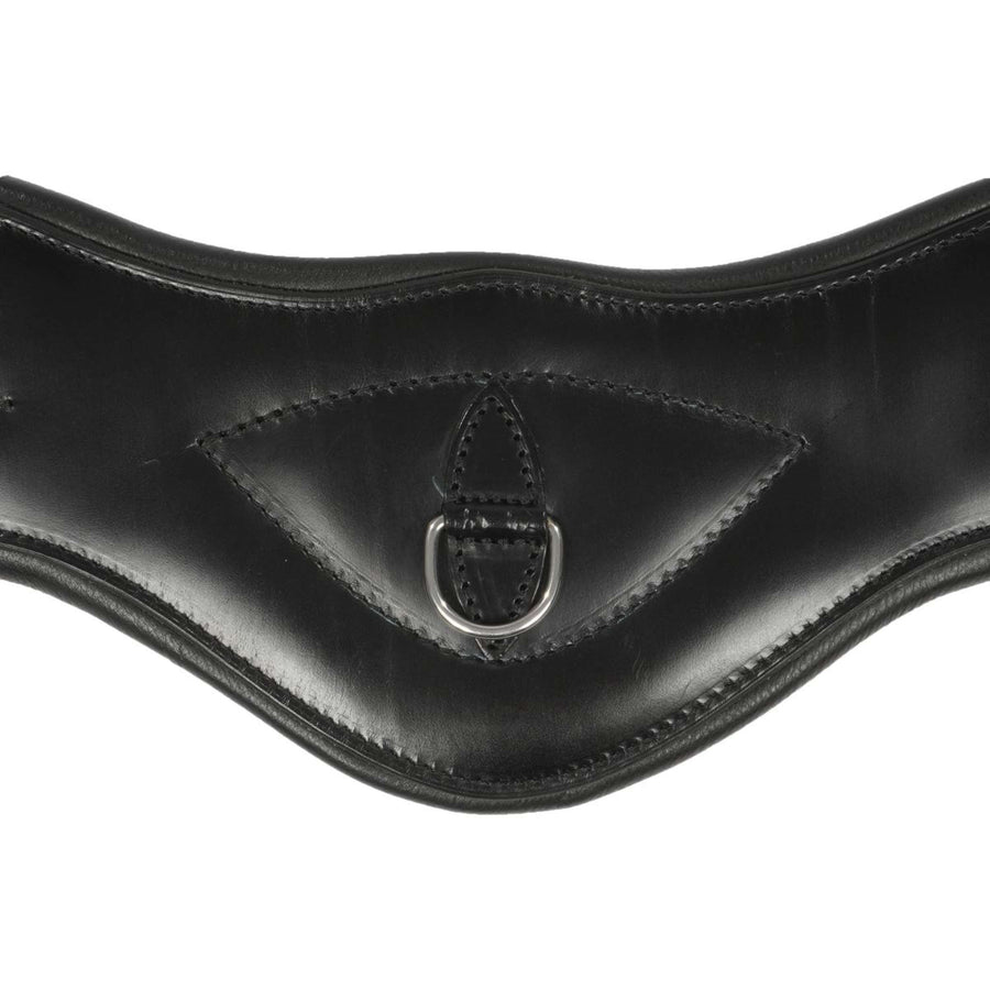 ANKY Girth Leather Dressage Anatom. 2-Side Elast. Black