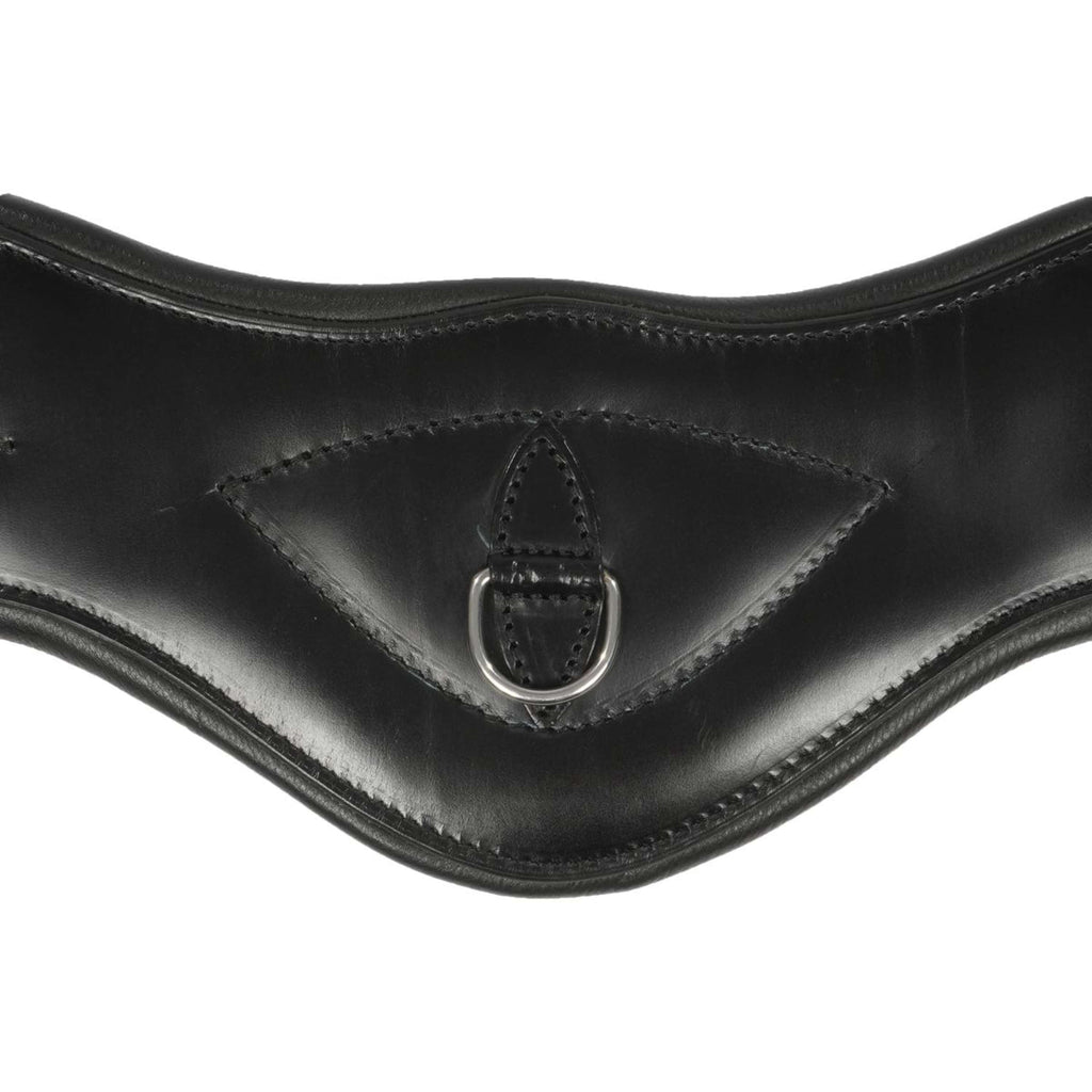 ANKY Girth Leather Dressage Anatom. 2-Side Elast. Black