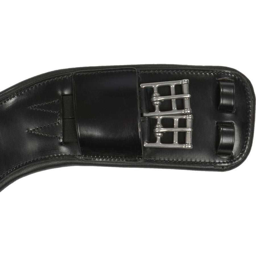 ANKY Girth Leather Dressage Anatom. 2-Side Elast. Black