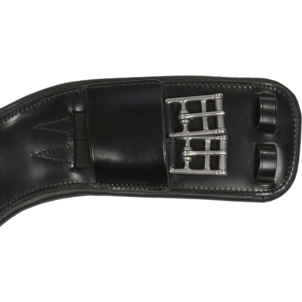ANKY Girth Leather Dressage Anatom. 2-Side Elast. Black