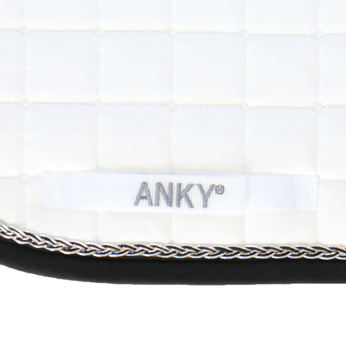 ANKY Saddlepad Braided C-Wear Dressage White/Black