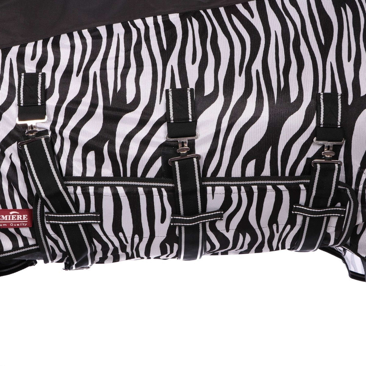 Premiere Summer Rug 3 in 1 Integrated Neck Belly Flap 0g Zebra