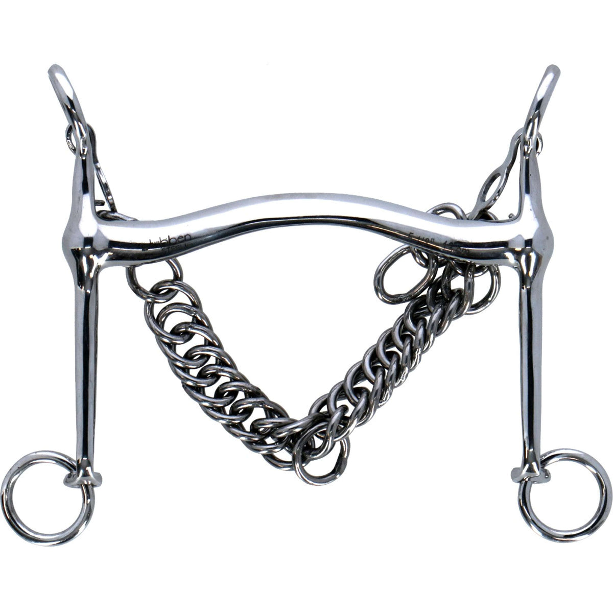 Stübben Stainless Steel Weymouth Dressage Unbroken Bit RVS