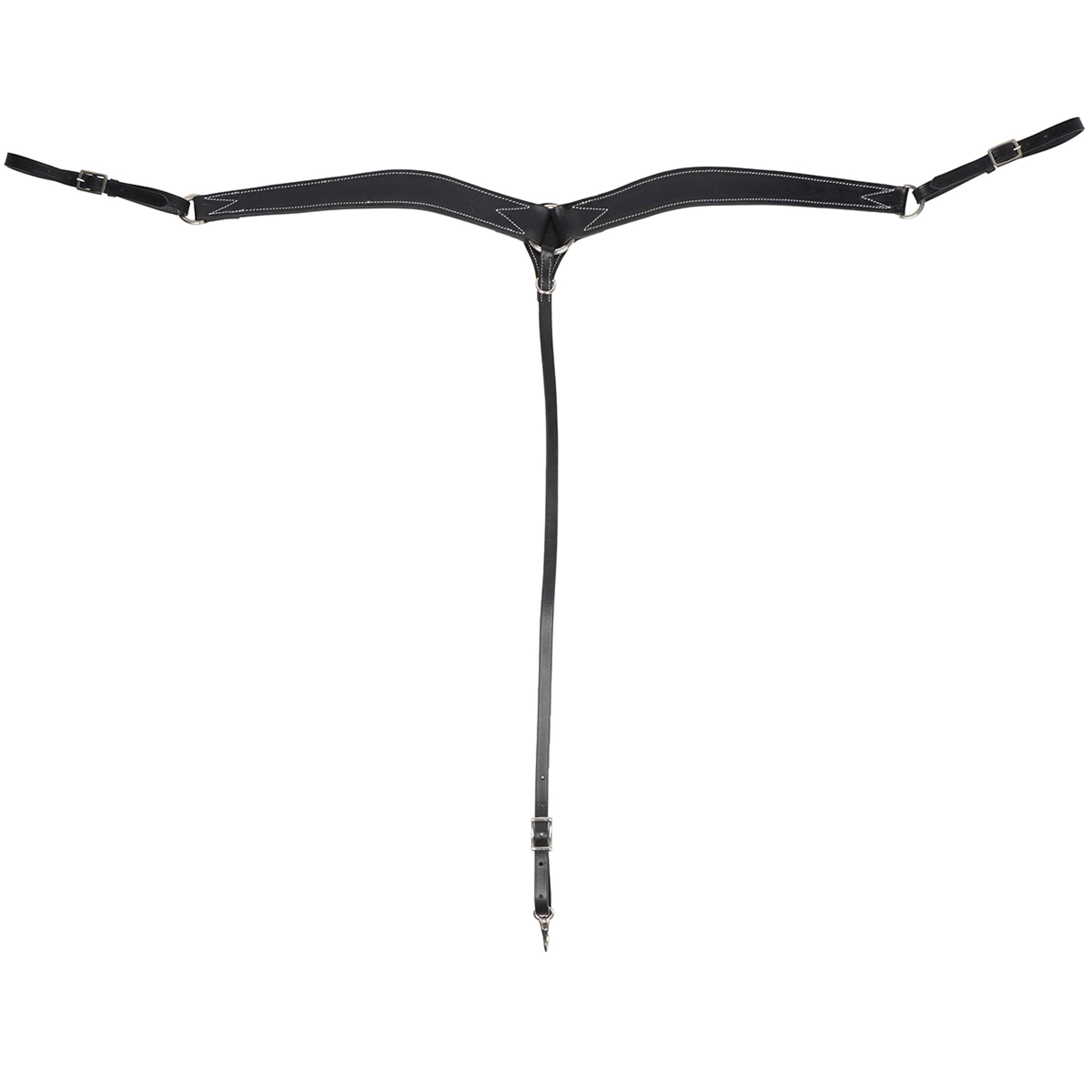 Westride Western Breast Plate Stitched Black