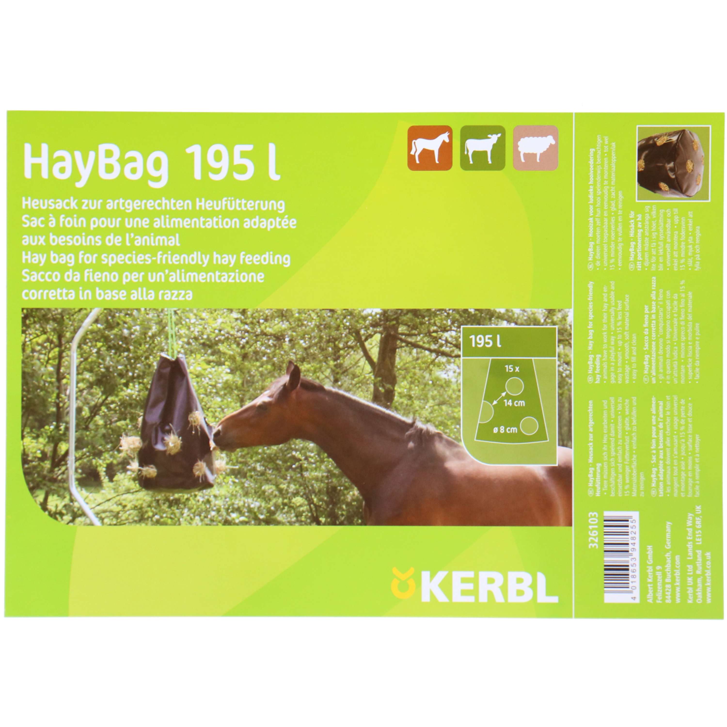 Kerbl Hay Bag Black
