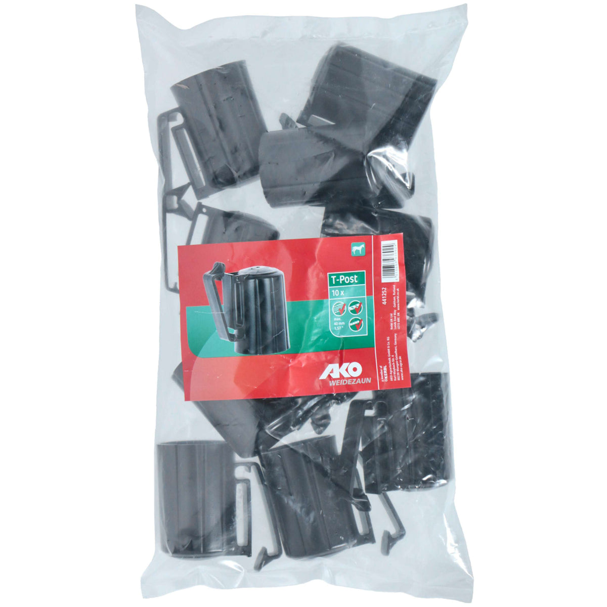 Kerbl Insulator T-Post 10 Pieces Black