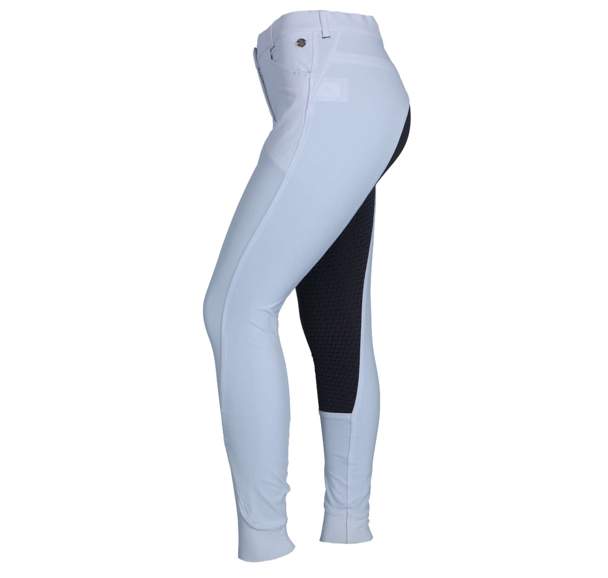 BR Breeches Limerick Siliconen Seat Snow White