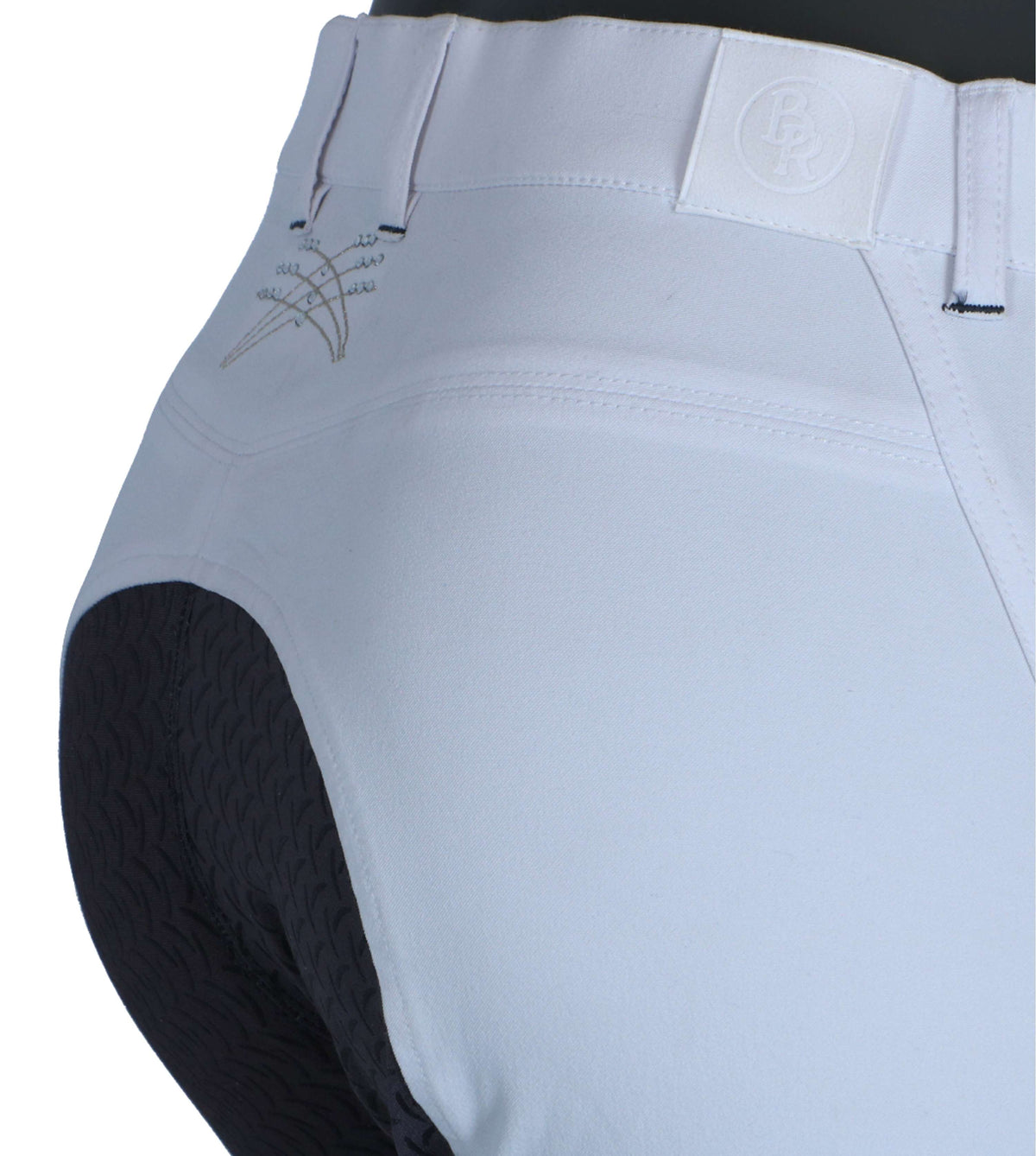 BR Breeches Limerick Siliconen Seat Snow White