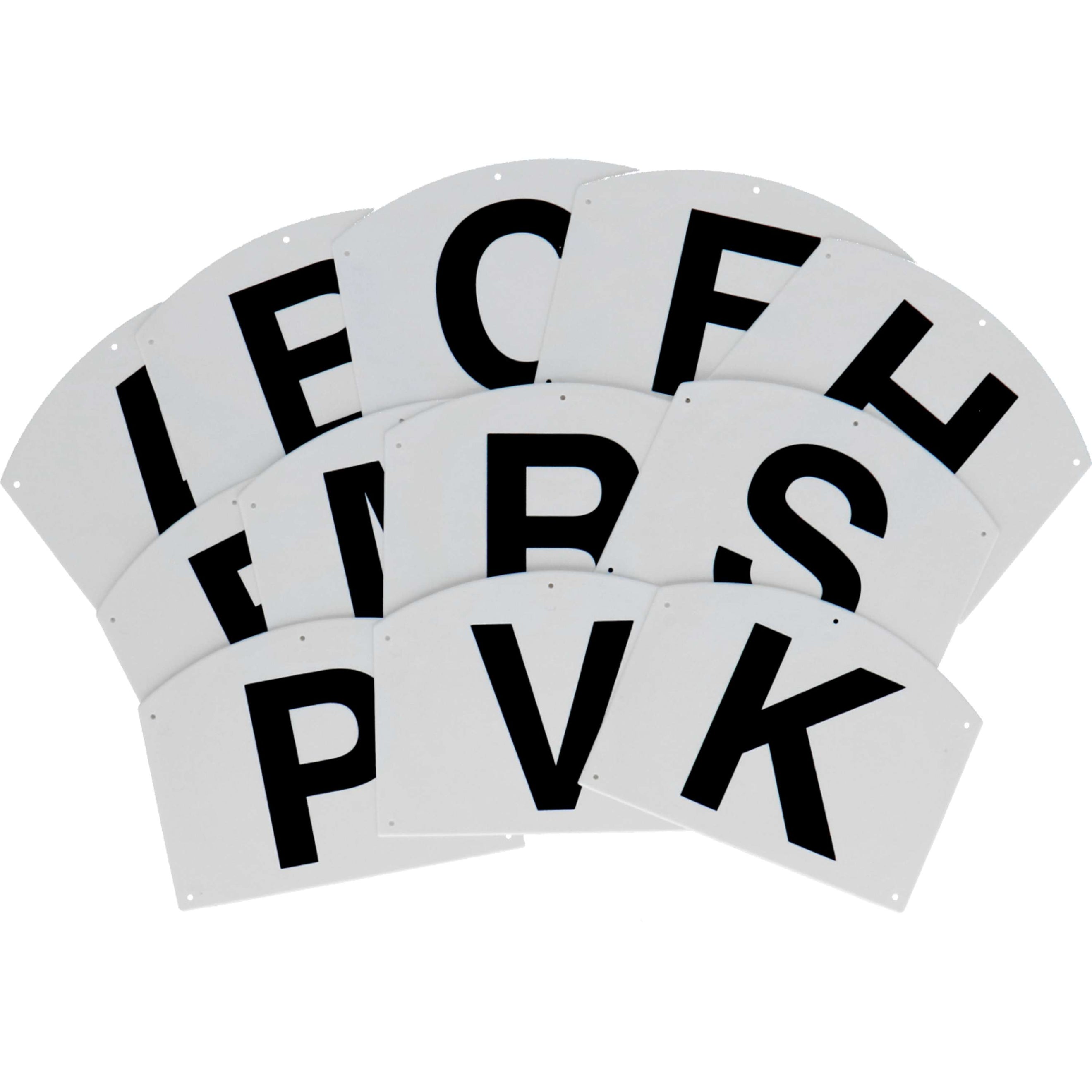 Hippotonic Manege Letters on Plastic Support White