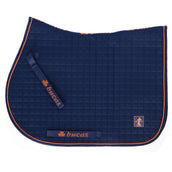 Bucas Saddlepad Therapy Jumping Navy/Orange