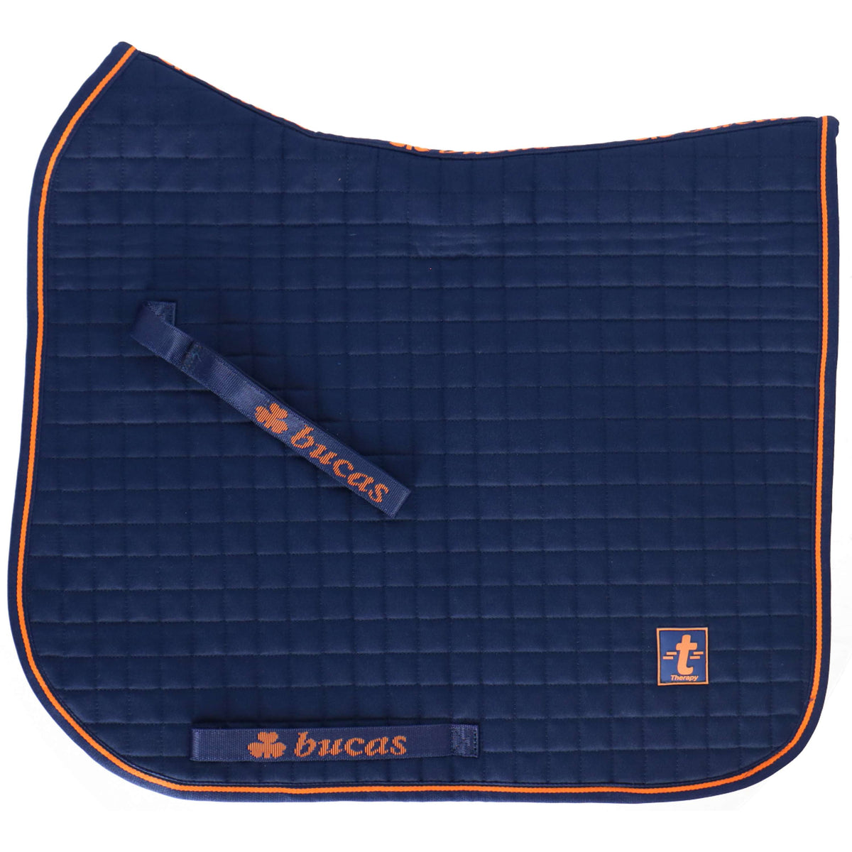 Bucas Saddle Pad Max Dressage Navy/Orange