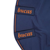 Bucas Neck Cover Irish Turnout Combi Neck 300g Navy/Gold