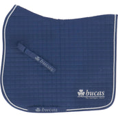 Bucas Saddlepad Max Logo Dressage Navy/Silver