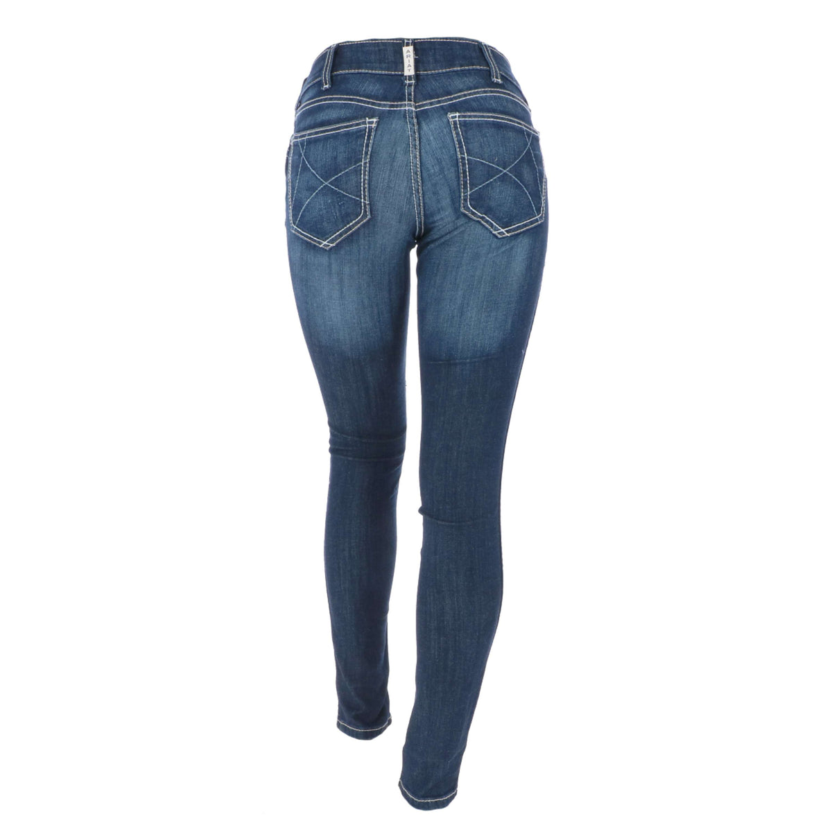 Ariat Western Denim R.E.A.L. Med Rise Skinny Ella Woman's Celestial