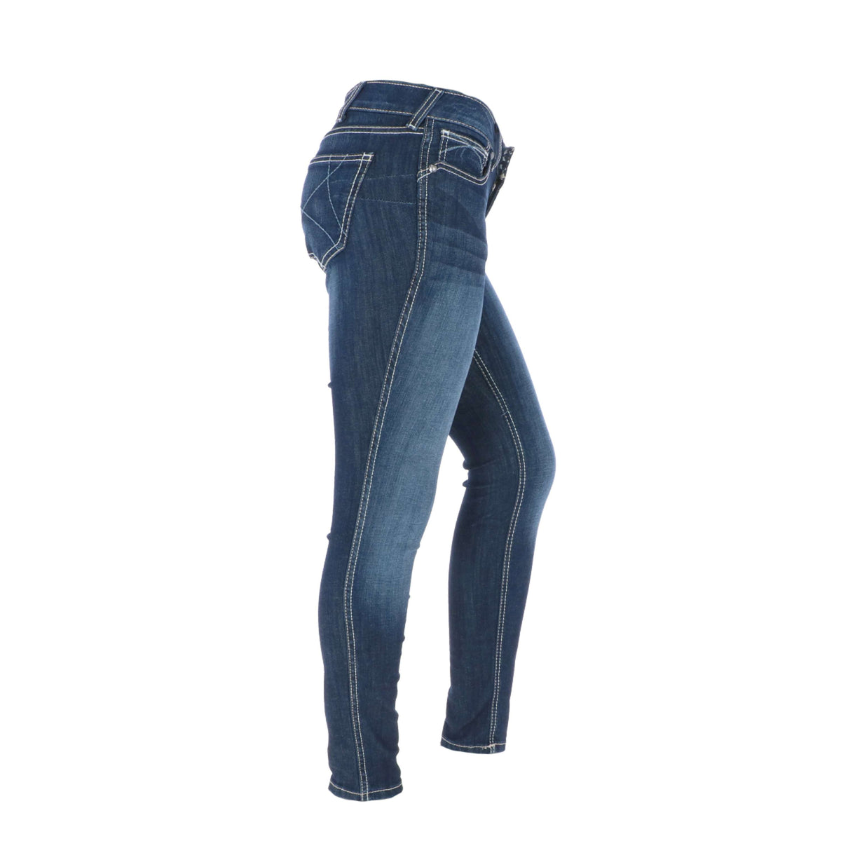 Ariat Western Denim R.E.A.L. Med Rise Skinny Ella Woman's Celestial