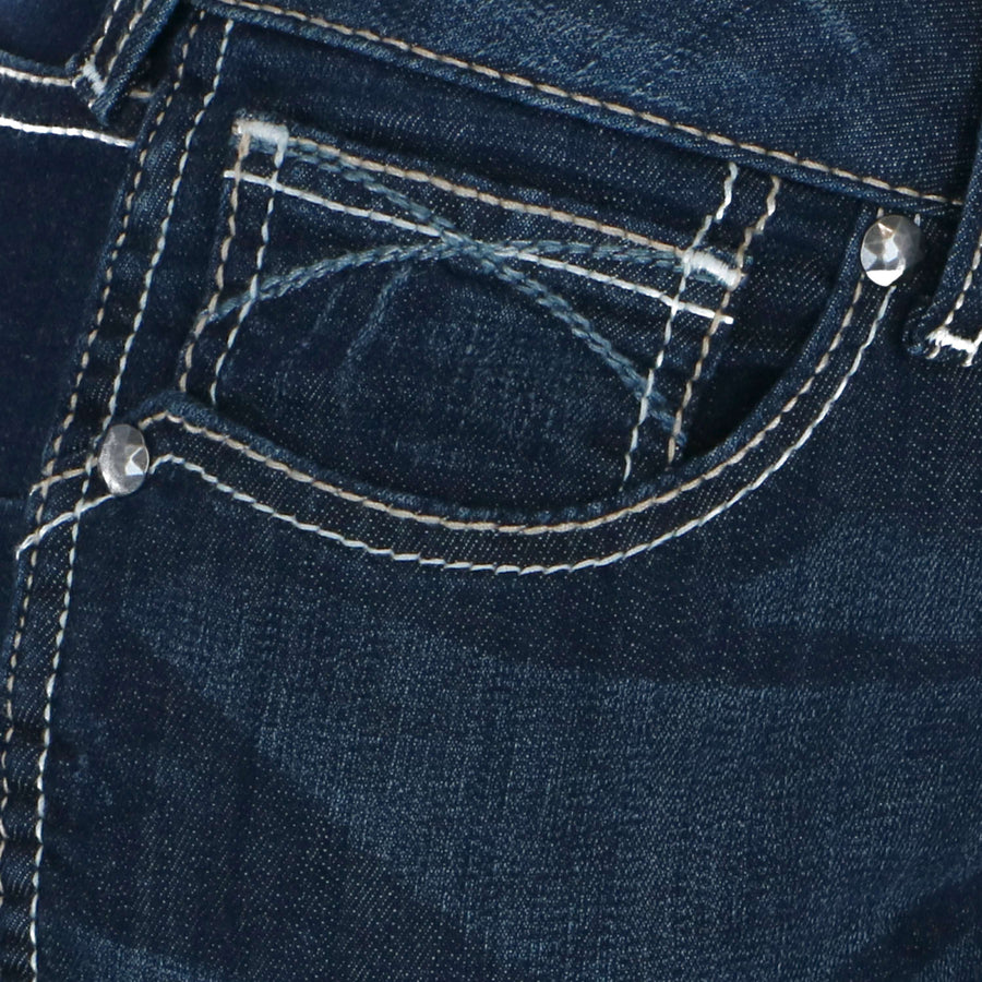 Ariat Western Denim R.E.A.L. Med Rise Skinny Ella Woman's Celestial