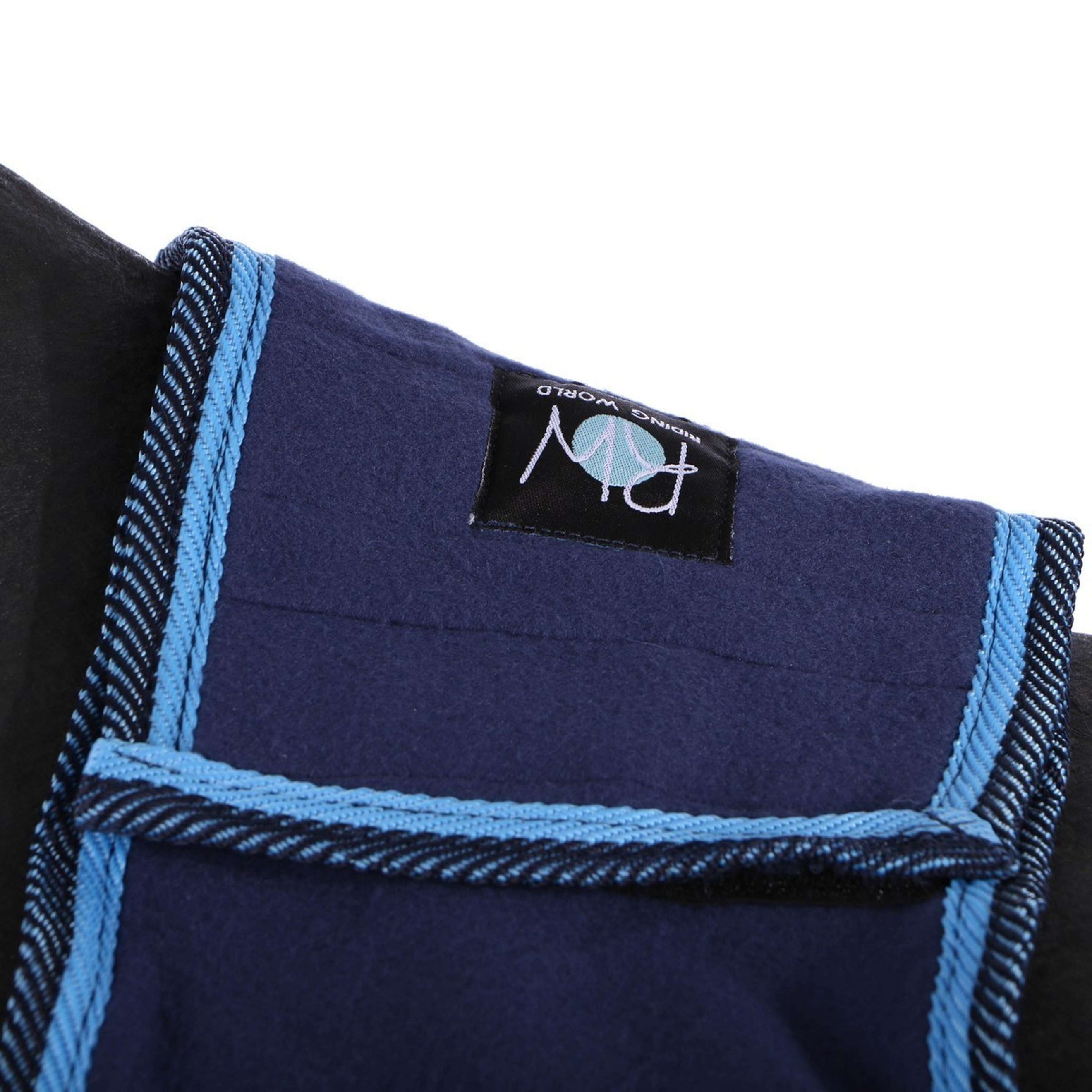 Riding World Exercise Rug Fleece Navy/LightBlue