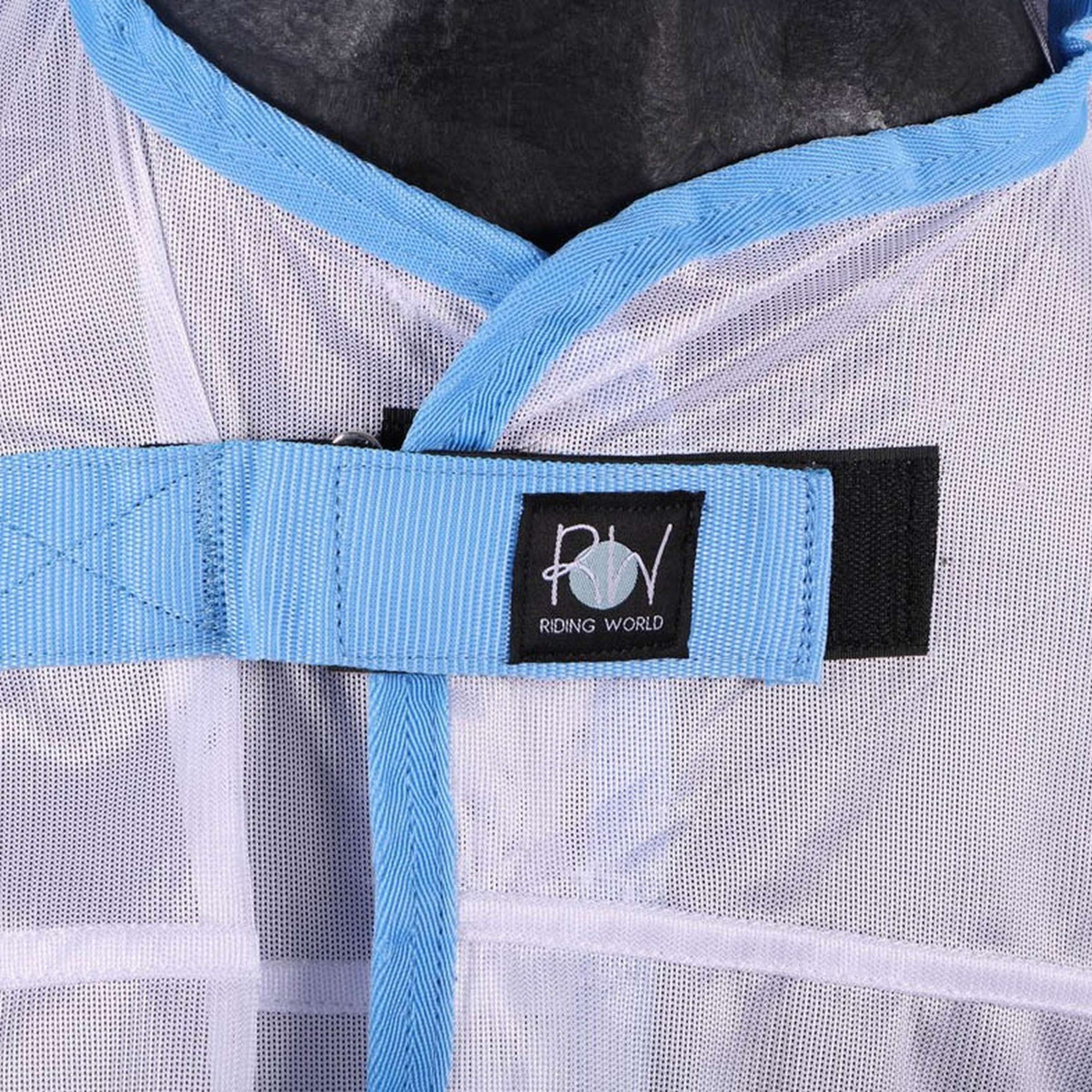 Riding World Fly Rug Combo White/Blue