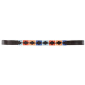 Blenheim Browband Polo Leather Turquise/Red/Orange/Blue