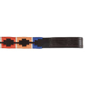 Blenheim Browband Polo Leather Turquise/Red/Orange/Blue