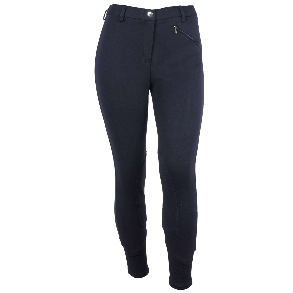 Saddlehugger by Shires Breeches Knee Patch Ladies Navy