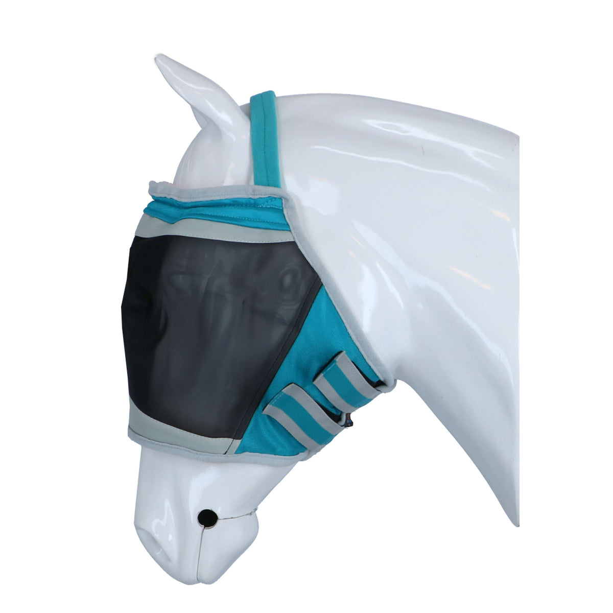 Shires Fly Mask Fine Mesh Earless Teal