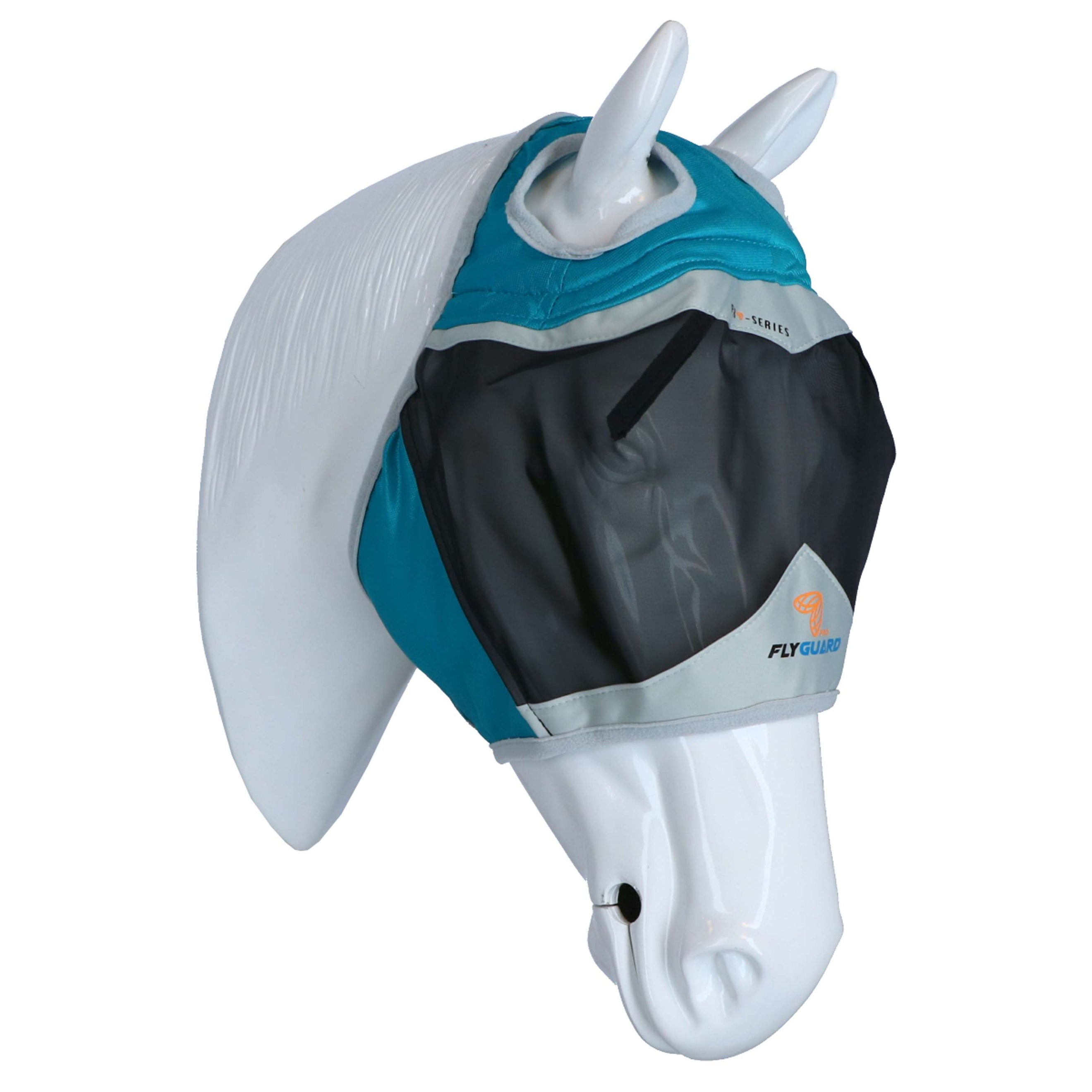 Shires Fly Mask Fine Mesh with Ear Hole Teal