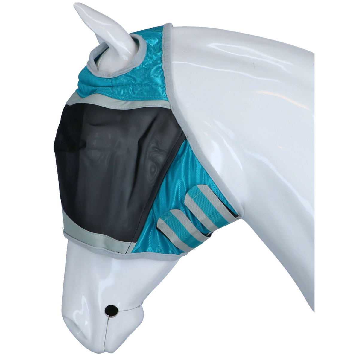 Shires Fly Mask Fine Mesh with Ear Hole Teal