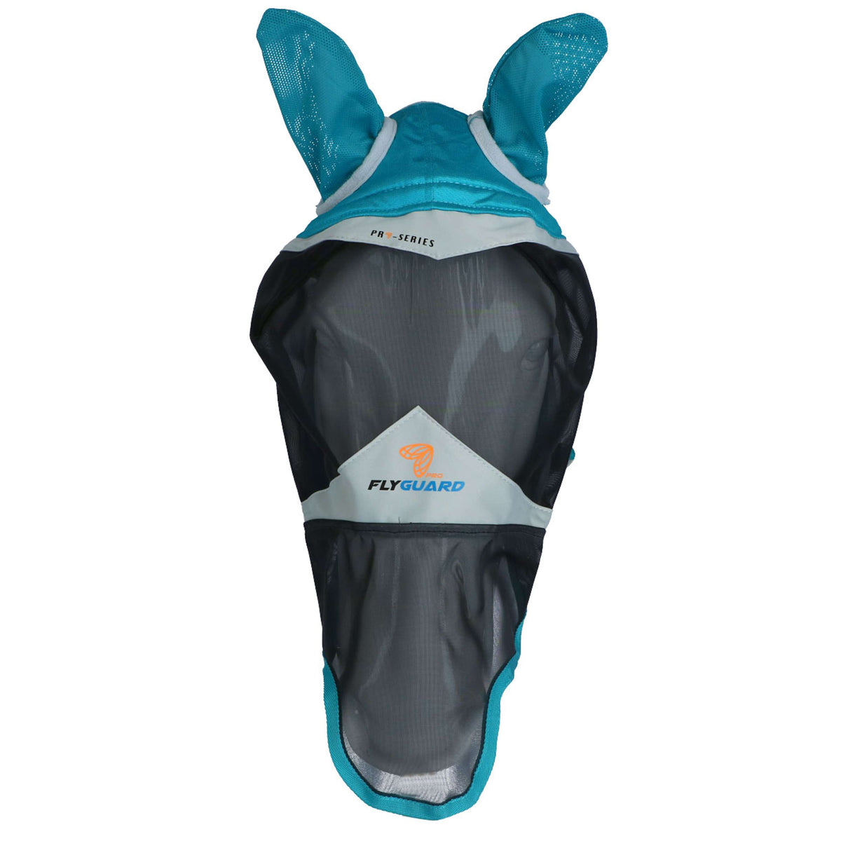 Shires Fly Mask with Ears & Nose Fine Mesh Teal