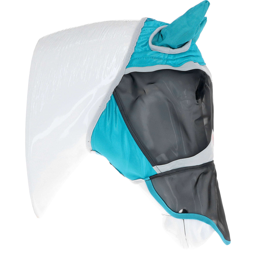 Shires Fly Mask with Ears & Nose Fine Mesh Teal