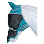 Shires Fly Mask with Ears & Nose Fine Mesh Teal