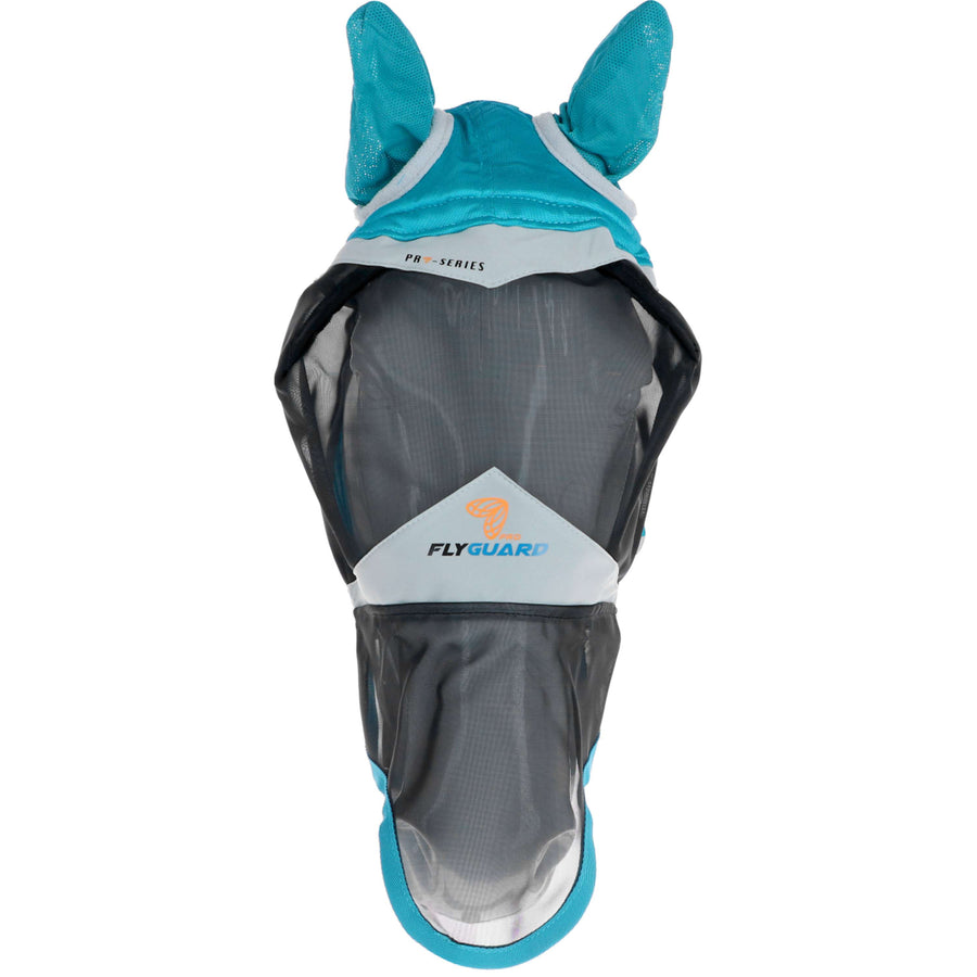 Shires Fly Mask with Ears & Nose Fine Mesh Teal