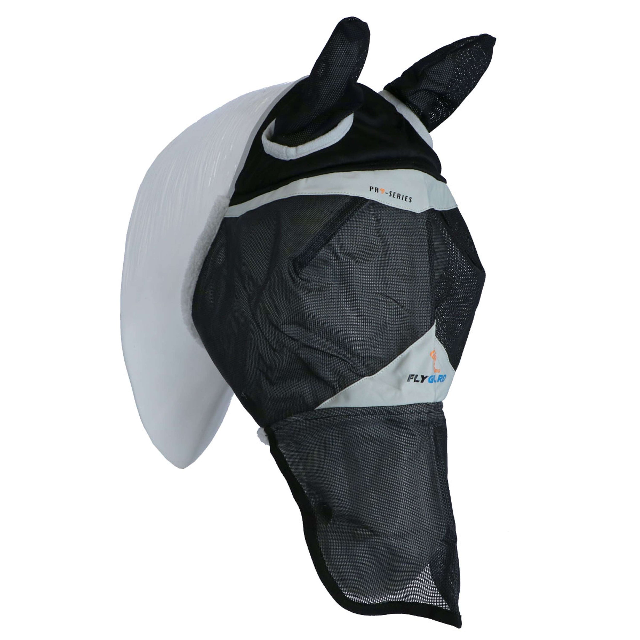 Shires Fly Mask Met Oren & Neus Robust Mesh Black