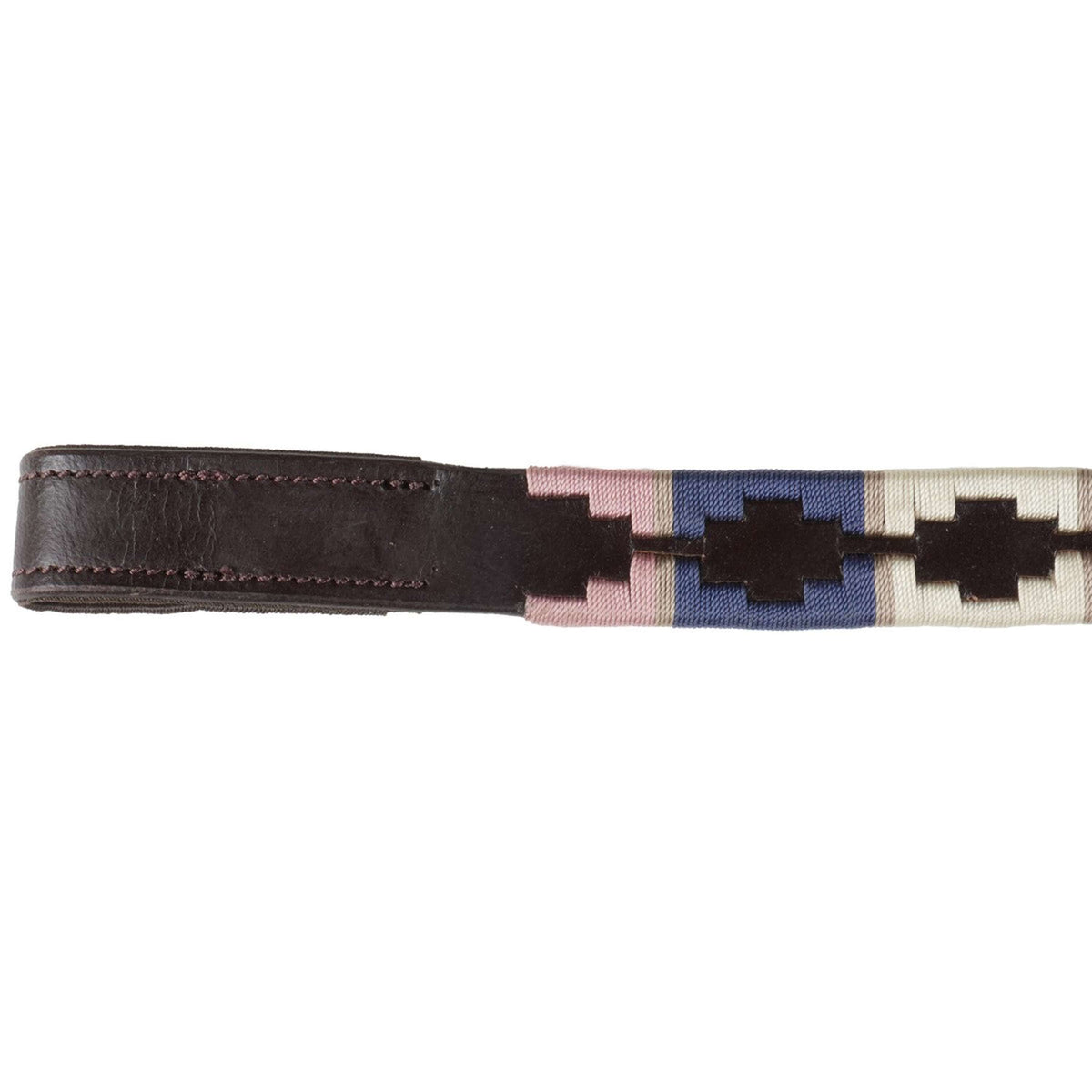 Blenheim Browband Polo Leather Pink/Natural/Navy