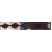 Blenheim Browband Polo Leather Pink/Natural/Navy