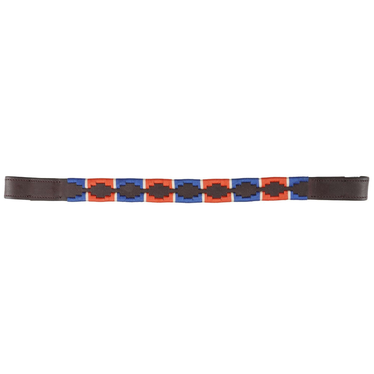 Blenheim Browband Polo Leather Red/Navy