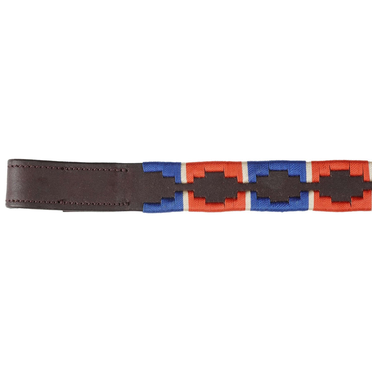 Blenheim Browband Polo Leather Red/Navy