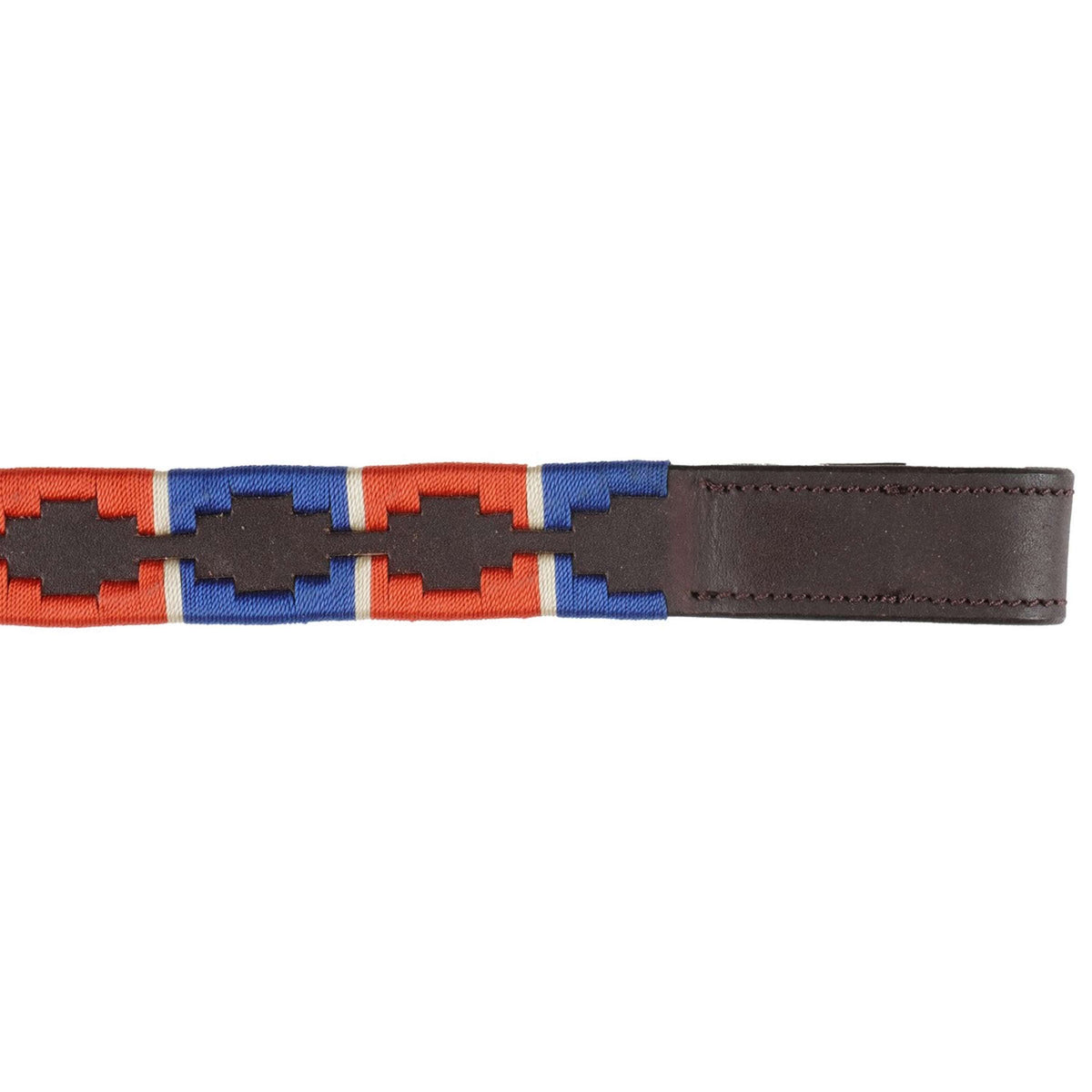 Blenheim Browband Polo Leather Red/Navy