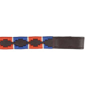 Blenheim Browband Polo Leather Red/Navy