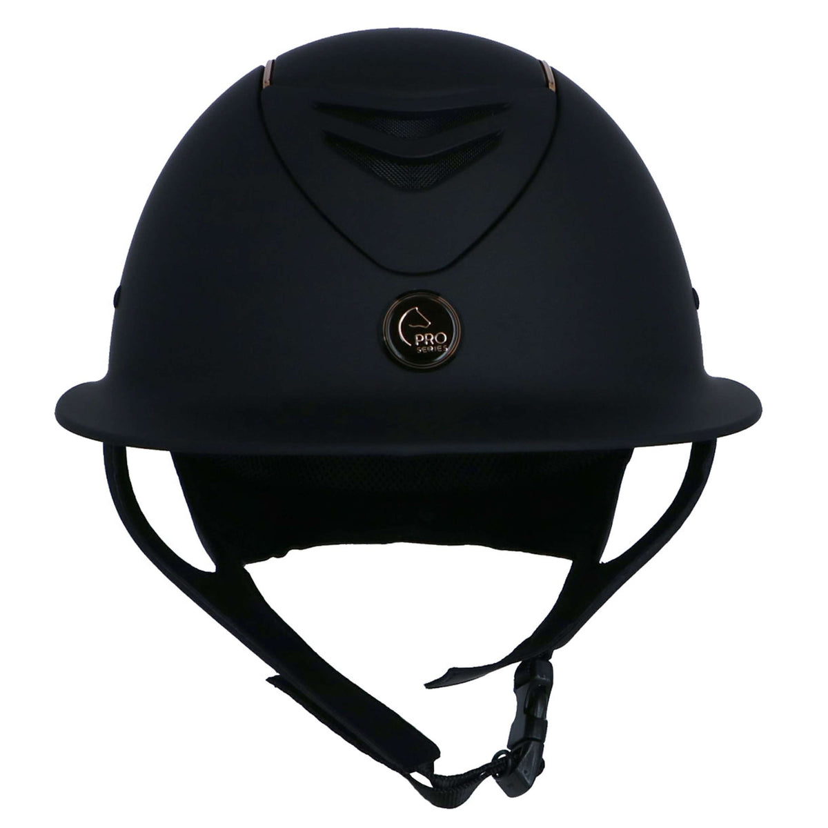 EQUITHÈME Cap Elegance Rose Gold Matt Black