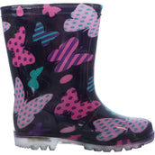 Gevavi Childrens Boots Mila PVC With LED lights Purple