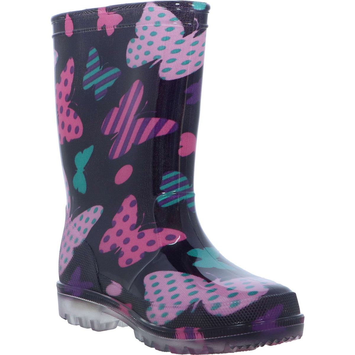 Gevavi Childrens Boots Mila PVC With LED lights Purple