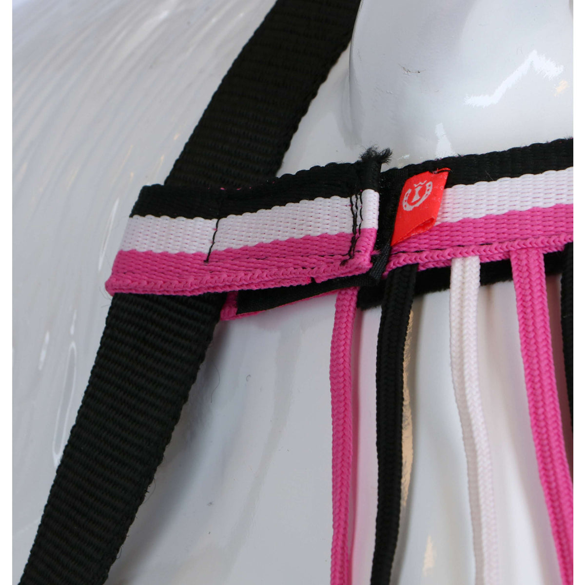 Imperial Riding Fly Browband Nylon with a Velcro Fastener Neon Pink