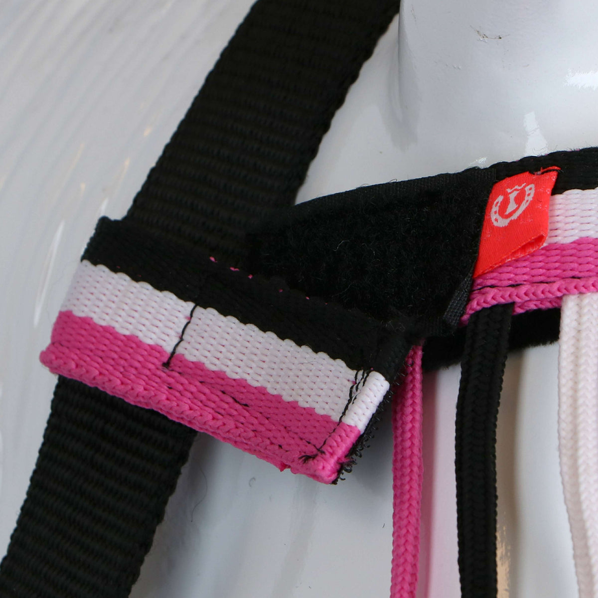 Imperial Riding Fly Browband Nylon with a Velcro Fastener Neon Pink