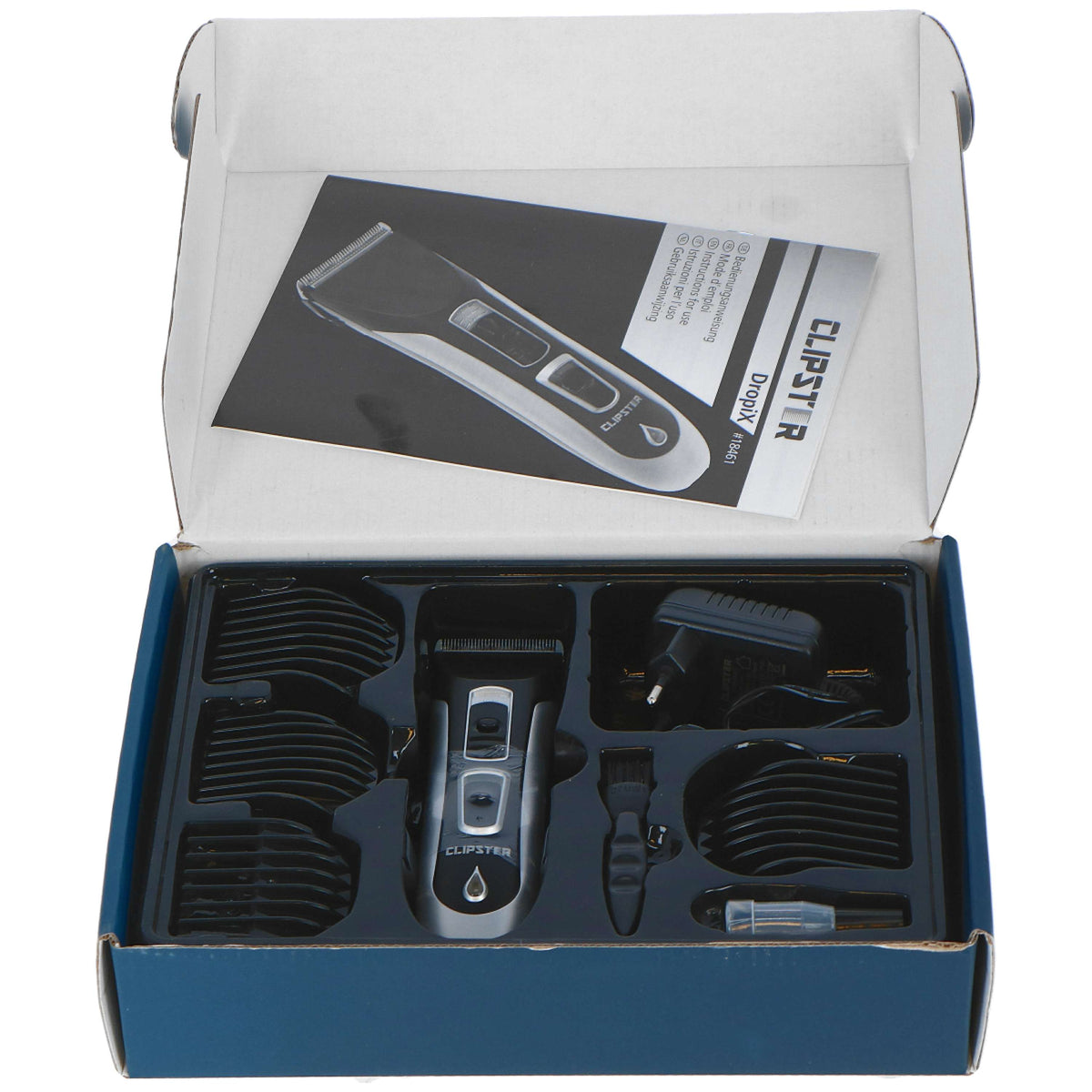 Clipster Battery Shaver DropiX Silver/Black