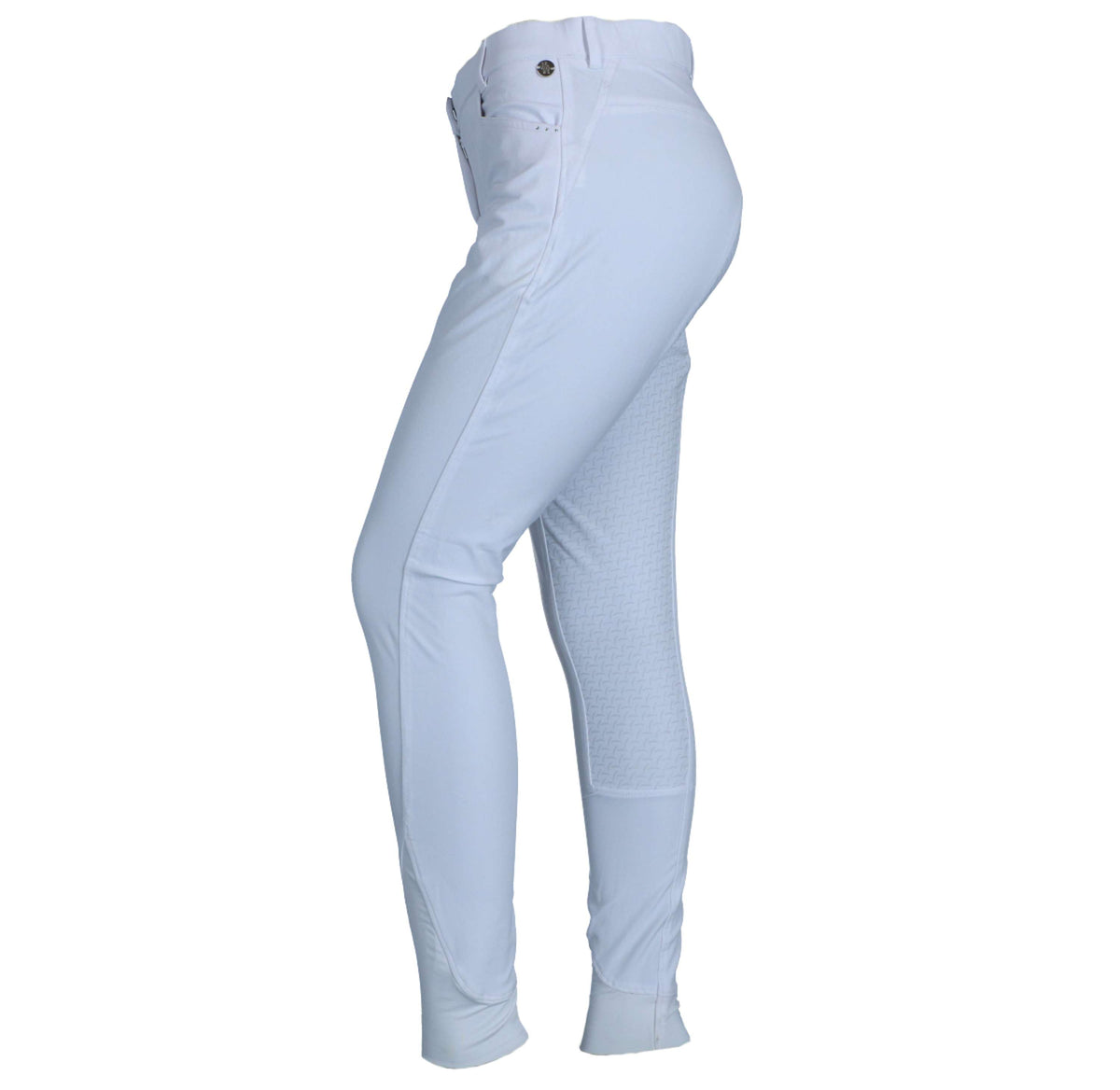 BR Breeches Limerick Silicon Seat White