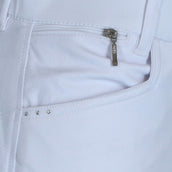 BR Breeches Limerick Silicon Seat White