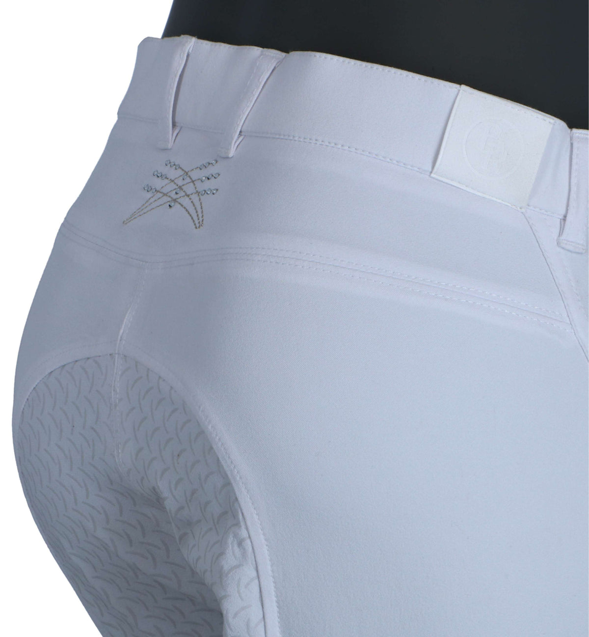 BR Breeches Limerick Silicon Seat White