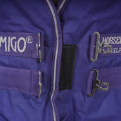 Amigo Turnout Medium Hero 900 200g Atlantic Blue/AB Ivory