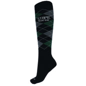 Stapp Horse Riding Socks Checkered Black/Green/Grey